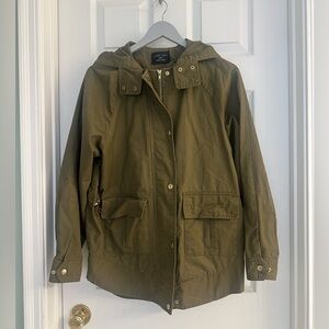 Love Tree Olive Utility Anorak Jacket – Size Small